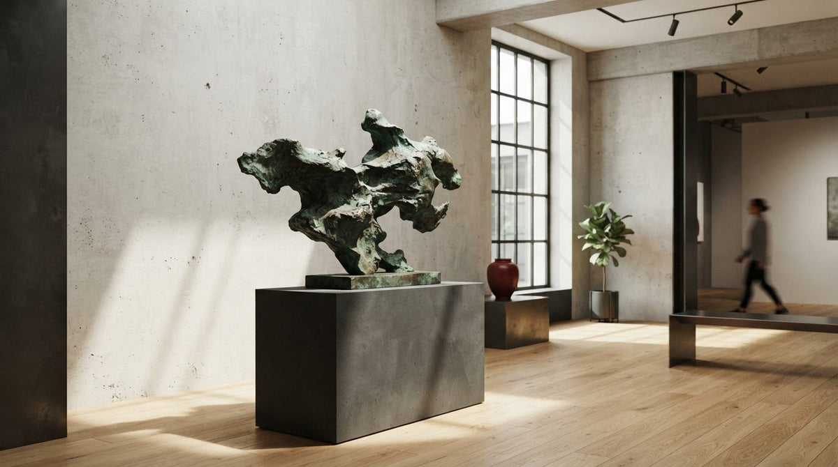 Pedestals and Stands for Bronze Sculptures in Modern Interiors