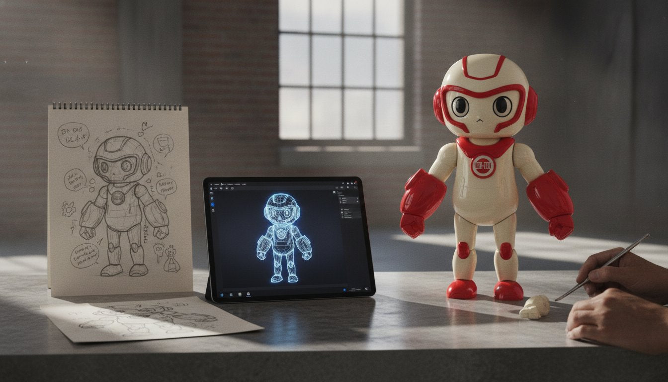 The Designer Toy Creation Process: From Narrative Sketch to Physical Form