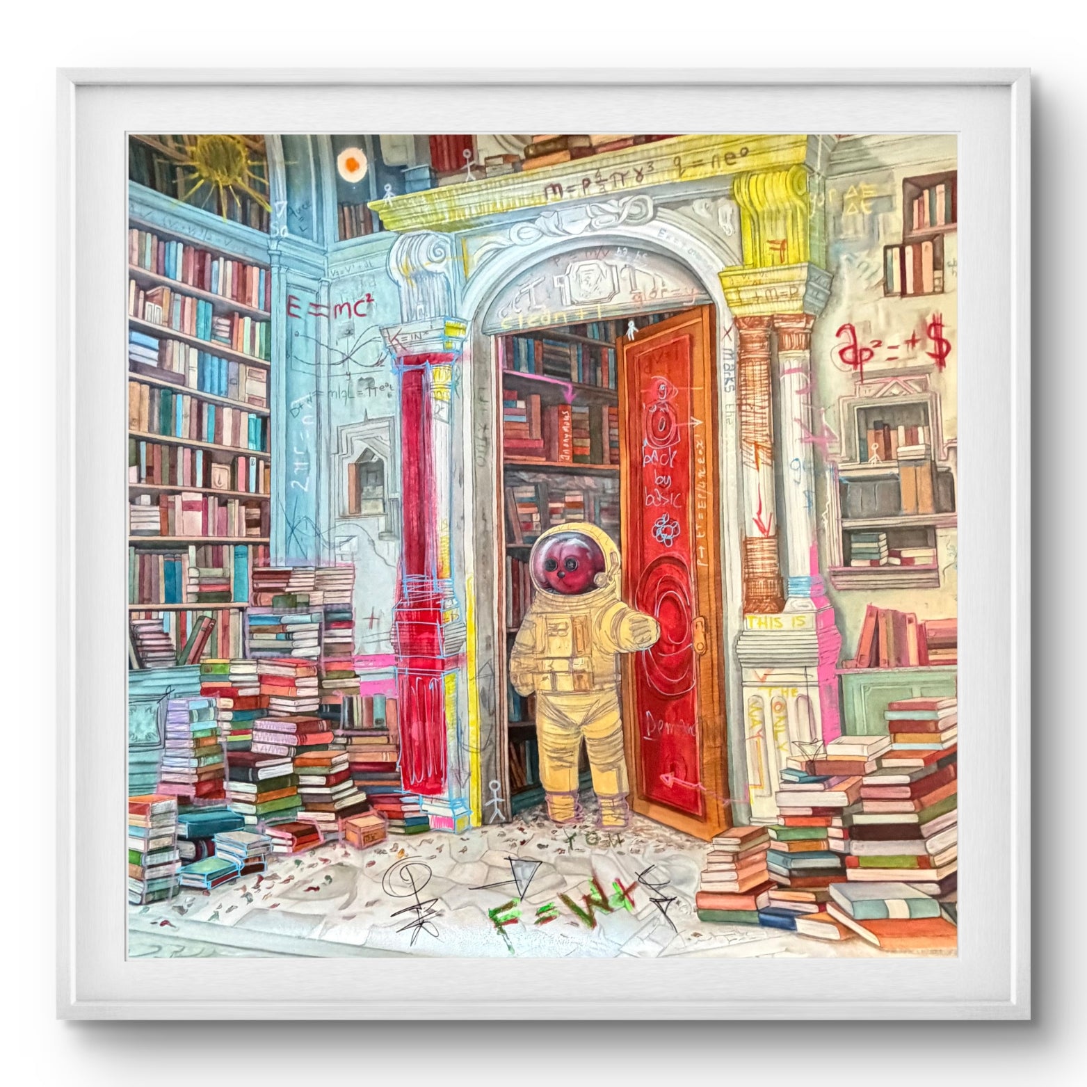 Been gone too long" by Fringe — original oil, charcoal and archival pigment on 110cm Fabriano paper. Hand-finished, certificate of authenticity included