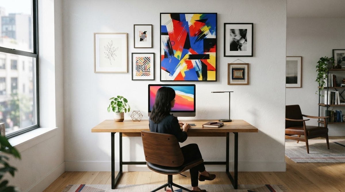 Choosing Art for Your Home Office: Wall or Gallery