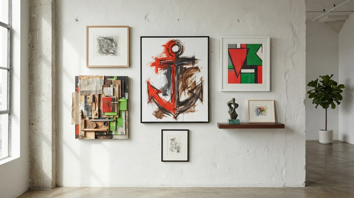 Creating a Gallery Wall with Mixed Media Art