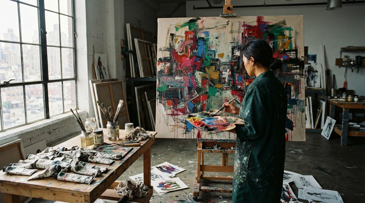 The Creative Process of an Oil Painter: Decisions, Revisions, and Material