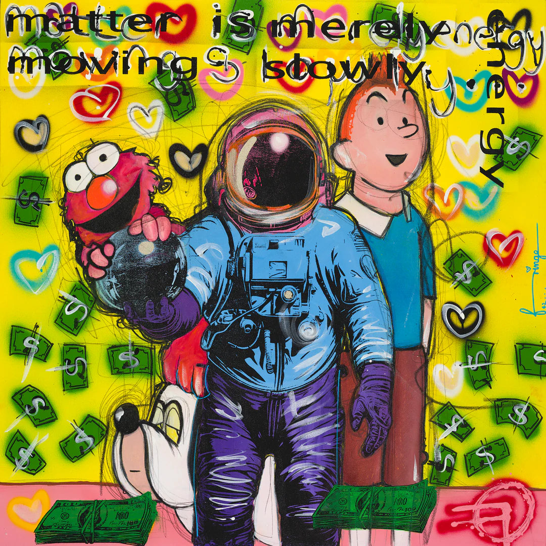 Matter by Fringe – original oil on canvas, contemporary pop art